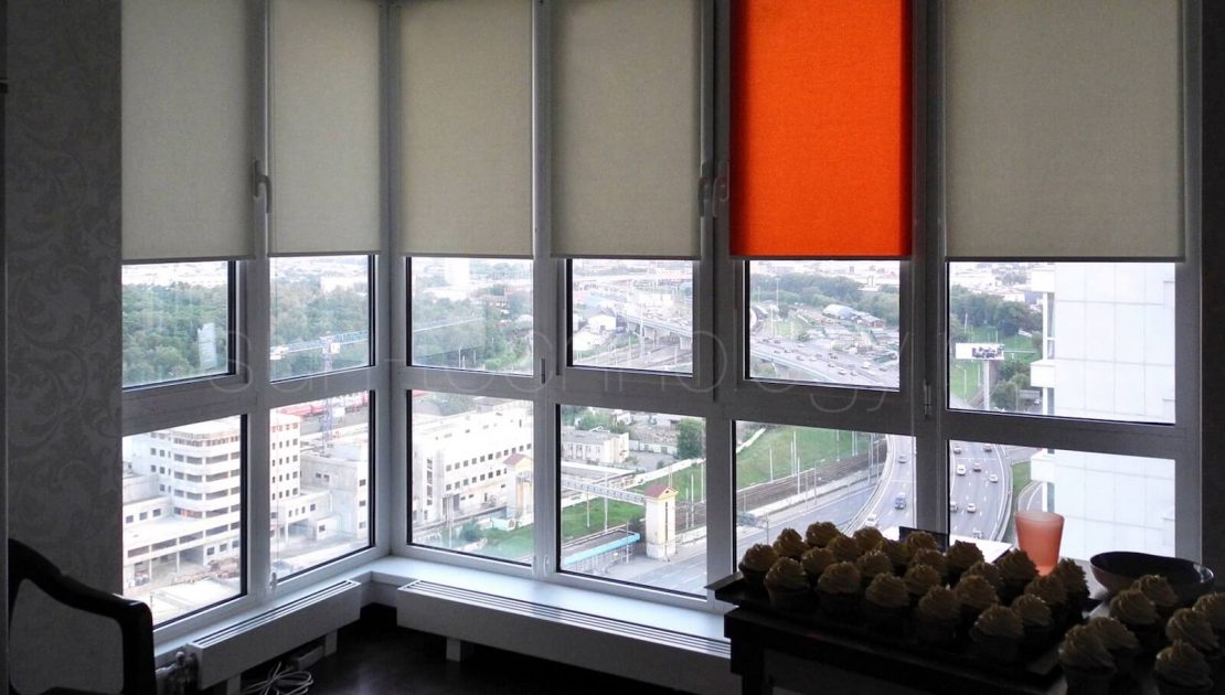 Рулонные шторы на пластиковые окна, типы тканей